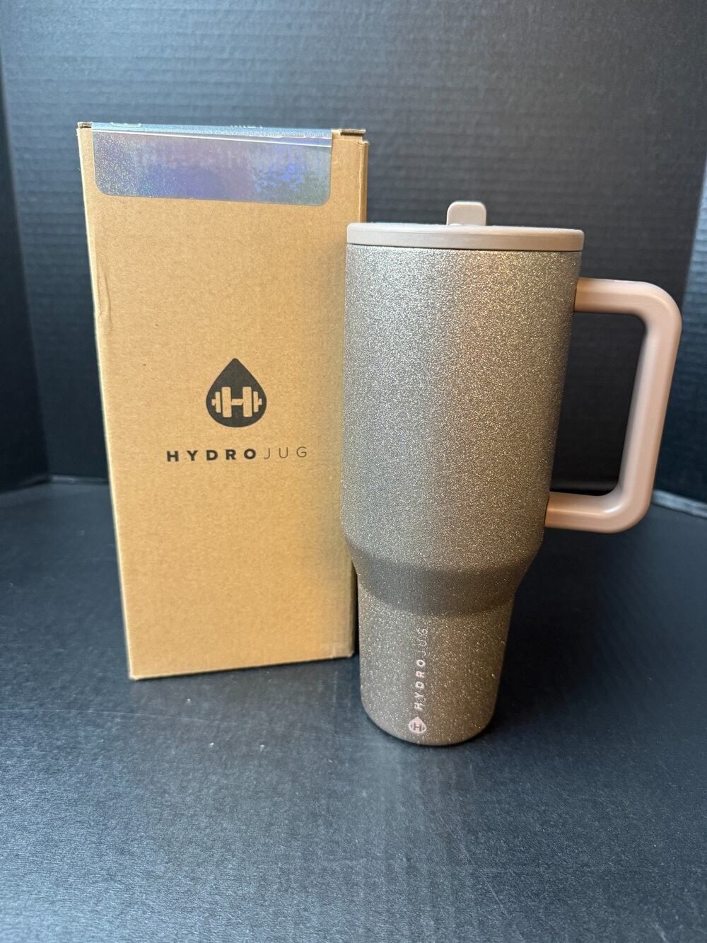 Hydrojug MIST 32oz NWT Birthday Gold Glitter Shimmer Tumbler Limited Edition
